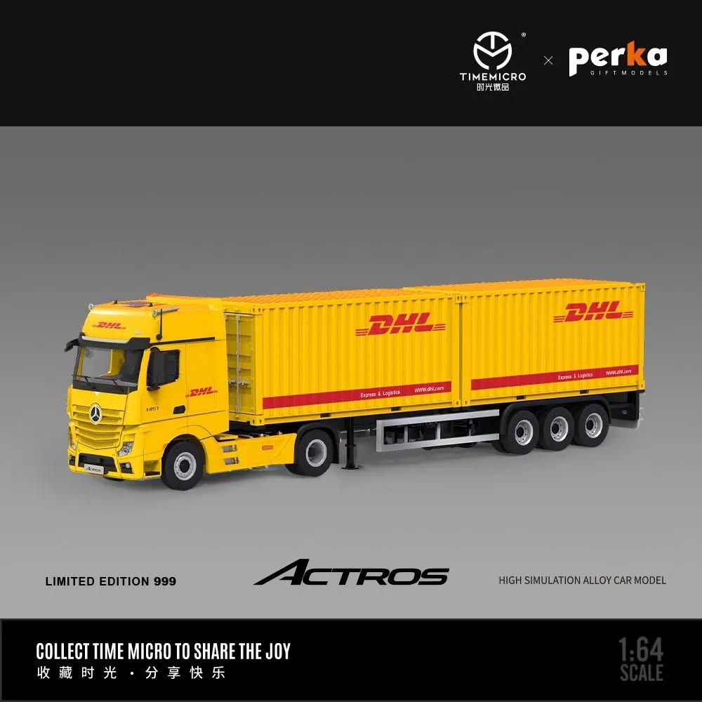 MERCEDES ACTROS CONTAINER TRUCK YELLOW DHL