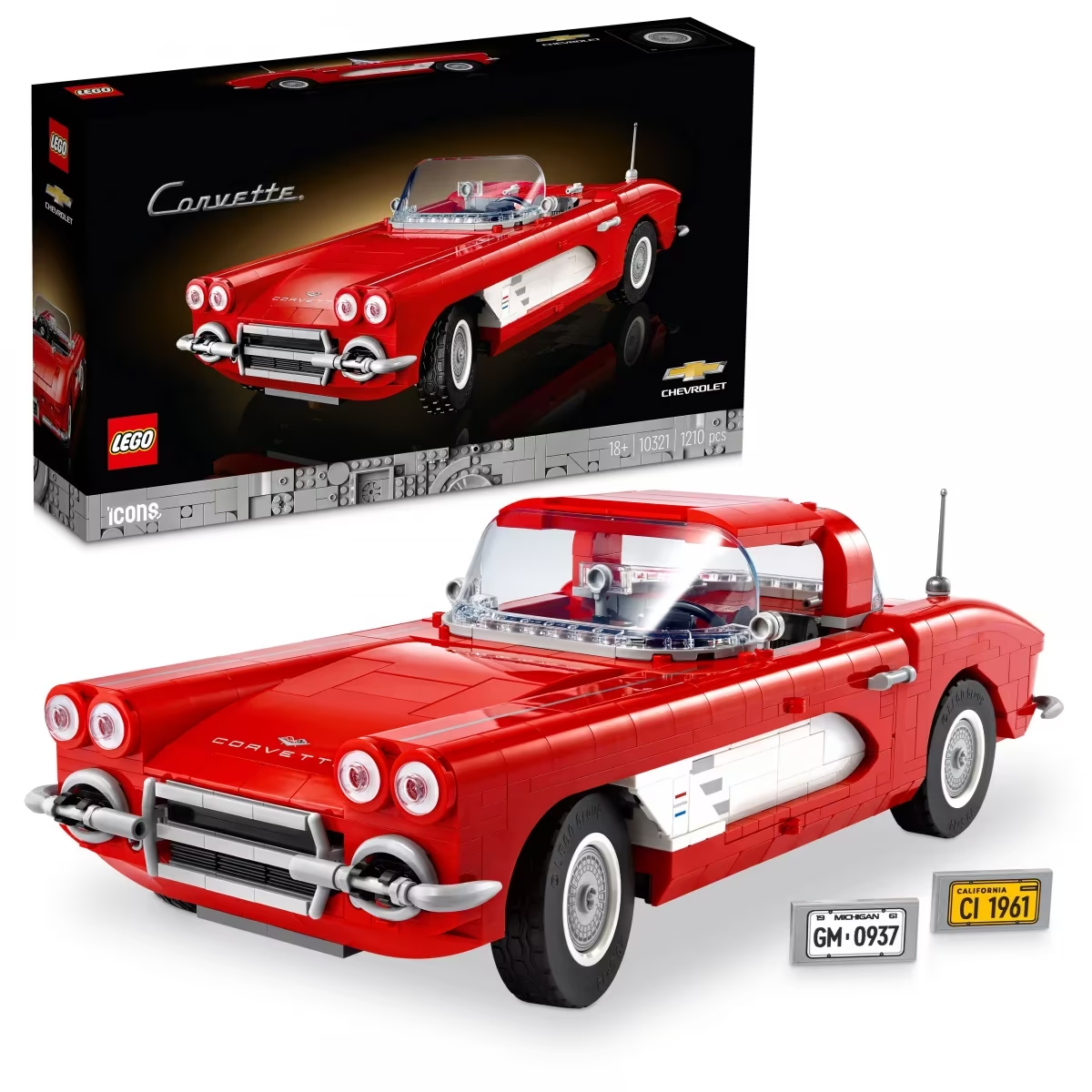 Lego Icons Corvette Building Kit 