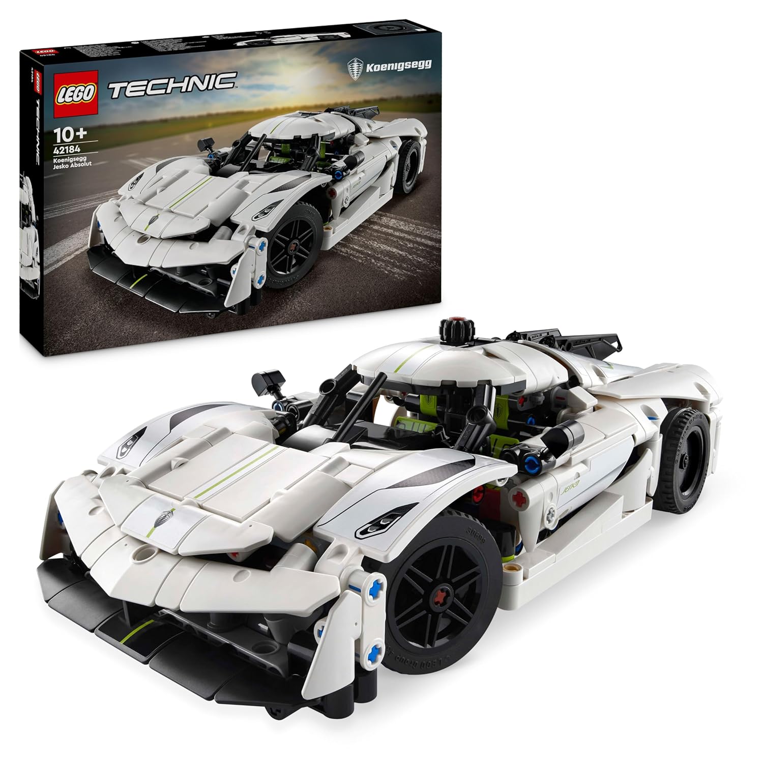 LEGO TECHNIC KOENIGSEGG JESKO ABSOLUT WHITE HYPERCAR 