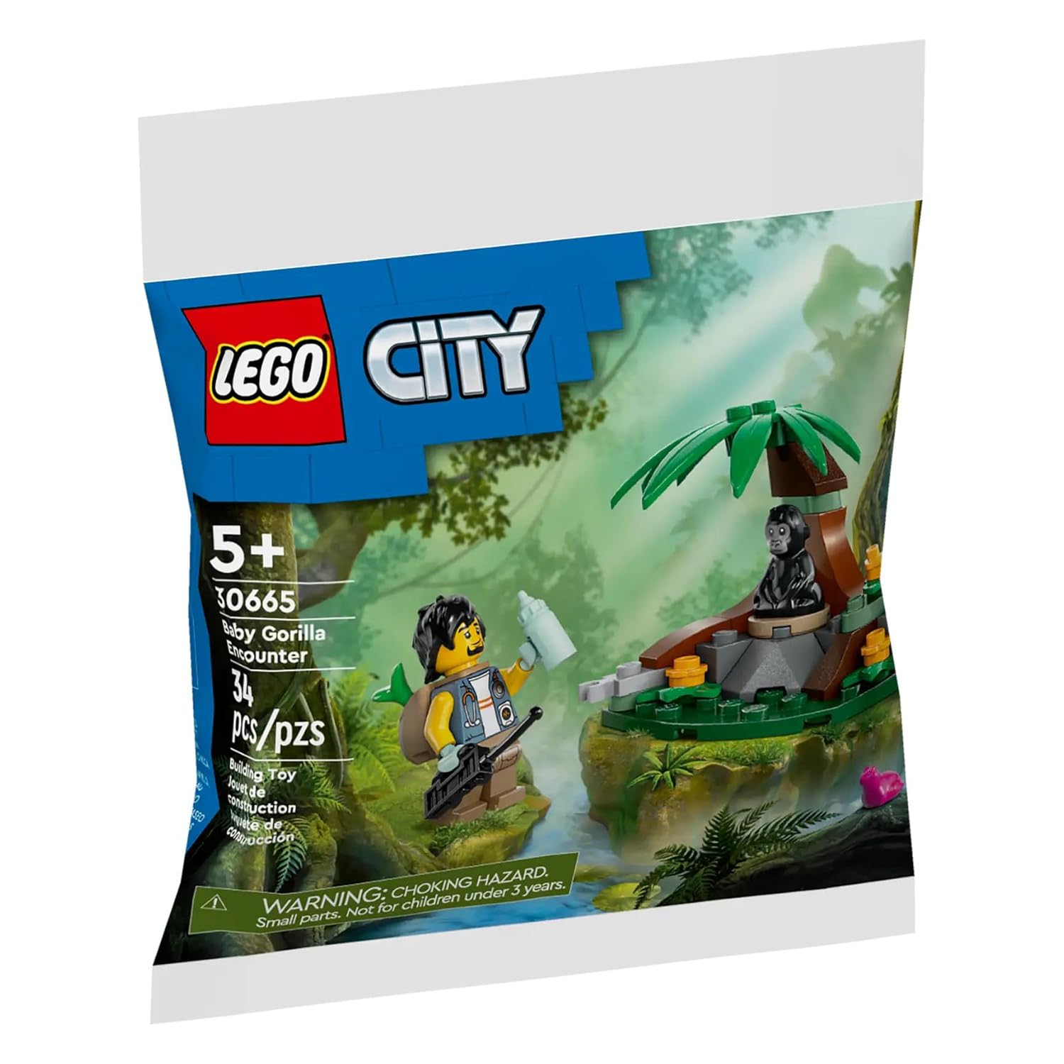 LEGO CITY BABY GORILLA ENCOUNTER BUILDING TOY POLYBAG, 