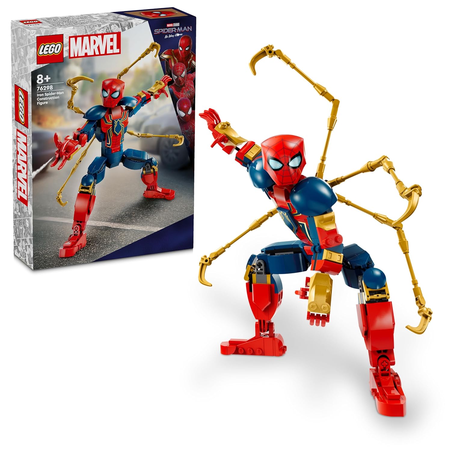 LEGO MARVEL IRON SPIDER-MAN CONSTRUCTION FIGURE SUPER HERO ACTION 7629