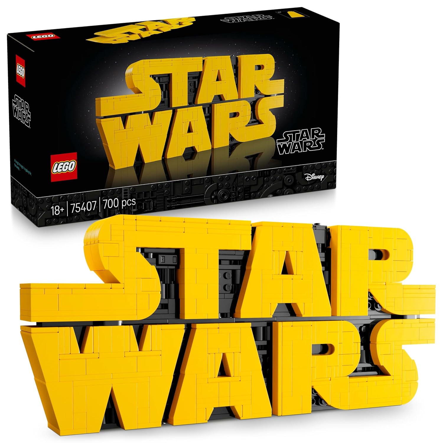 LEGO STAR WARS BRICK-BUILT STAR WARS LOGO SIGN 75407