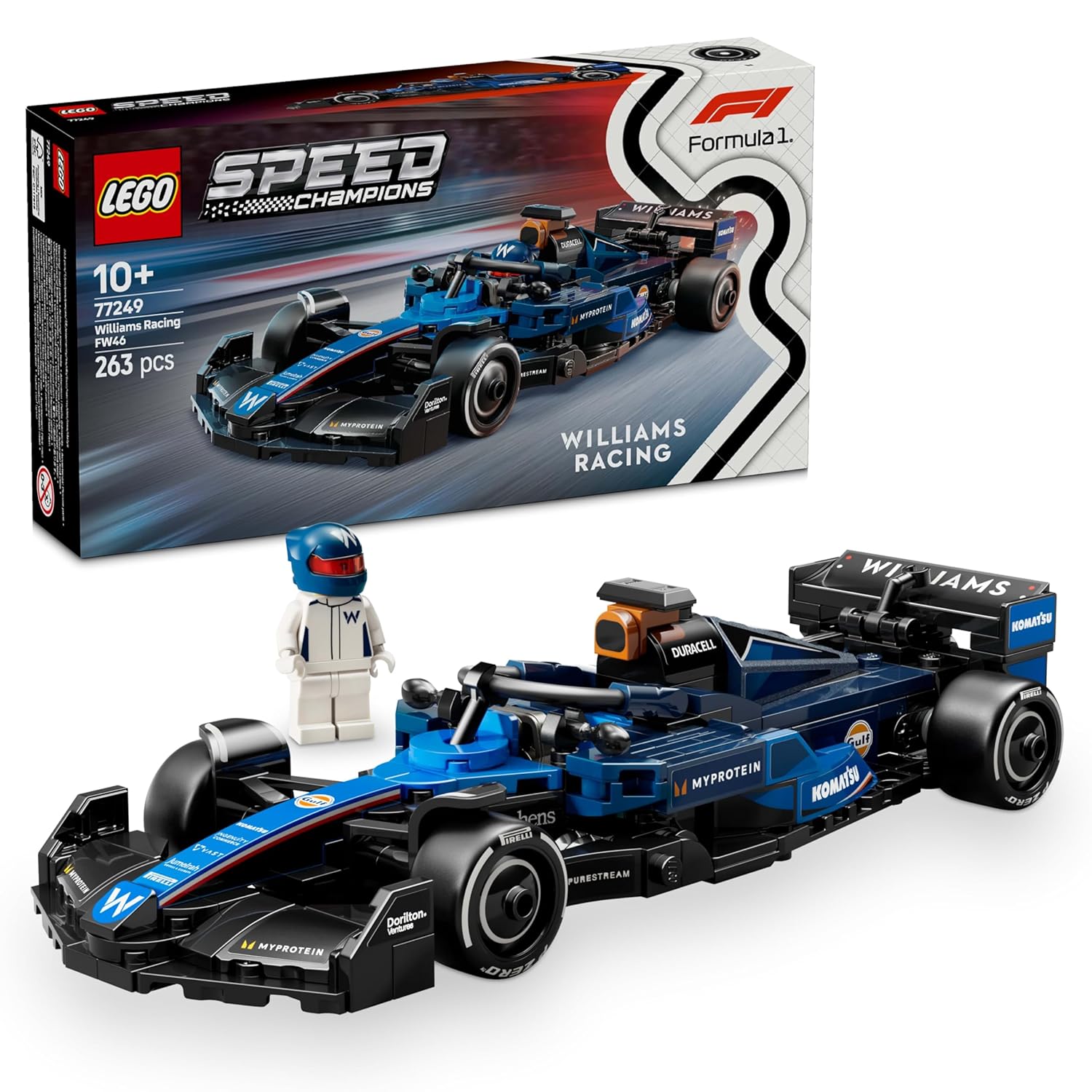 WILLIAMS RACING FW46 F1 RACE CAR VEHICLE SET 77249 BUILDING BLOCKS 