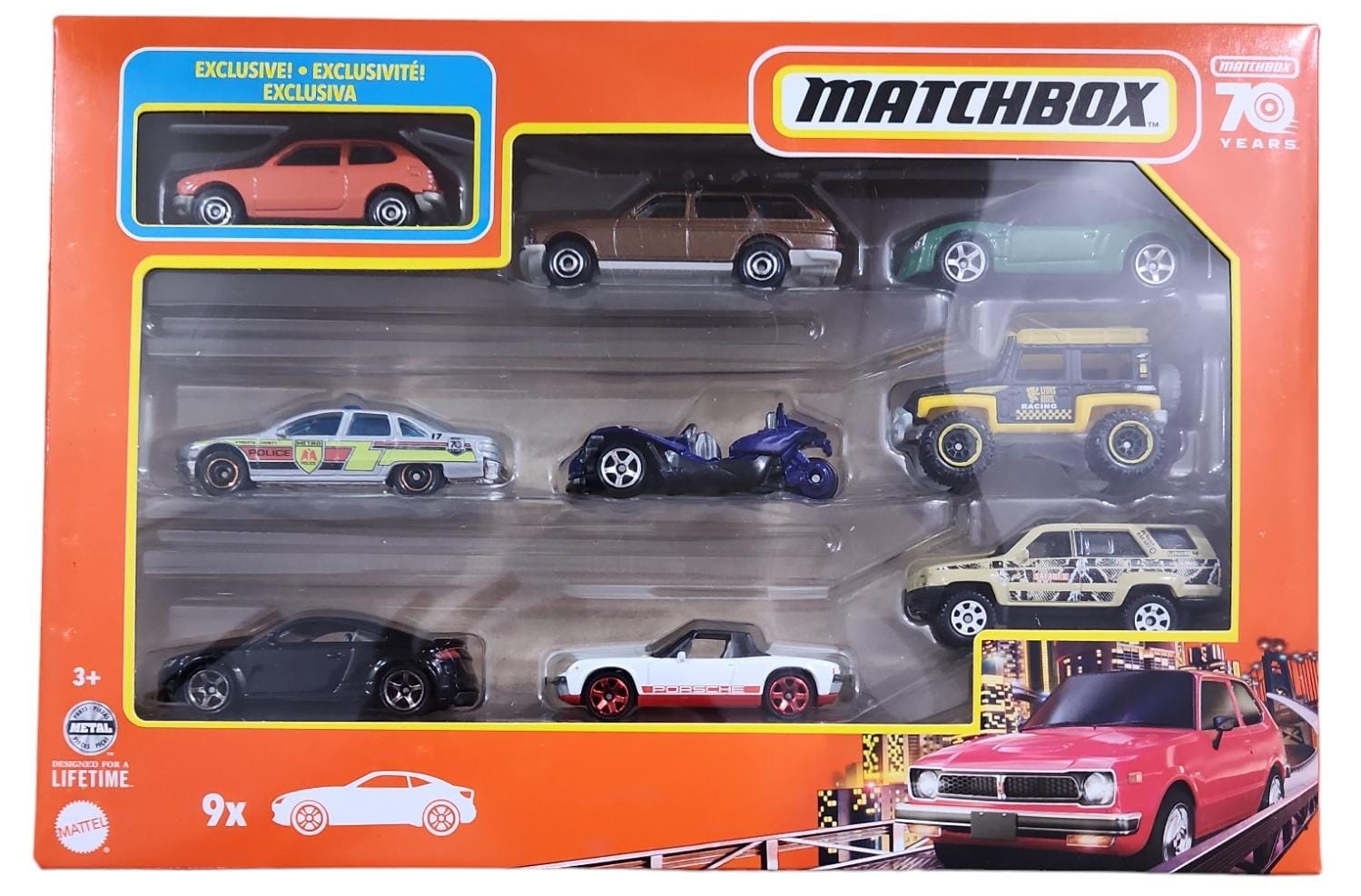 MATCHBOX 9 EXCLUSIVE CARS GIFT PACK