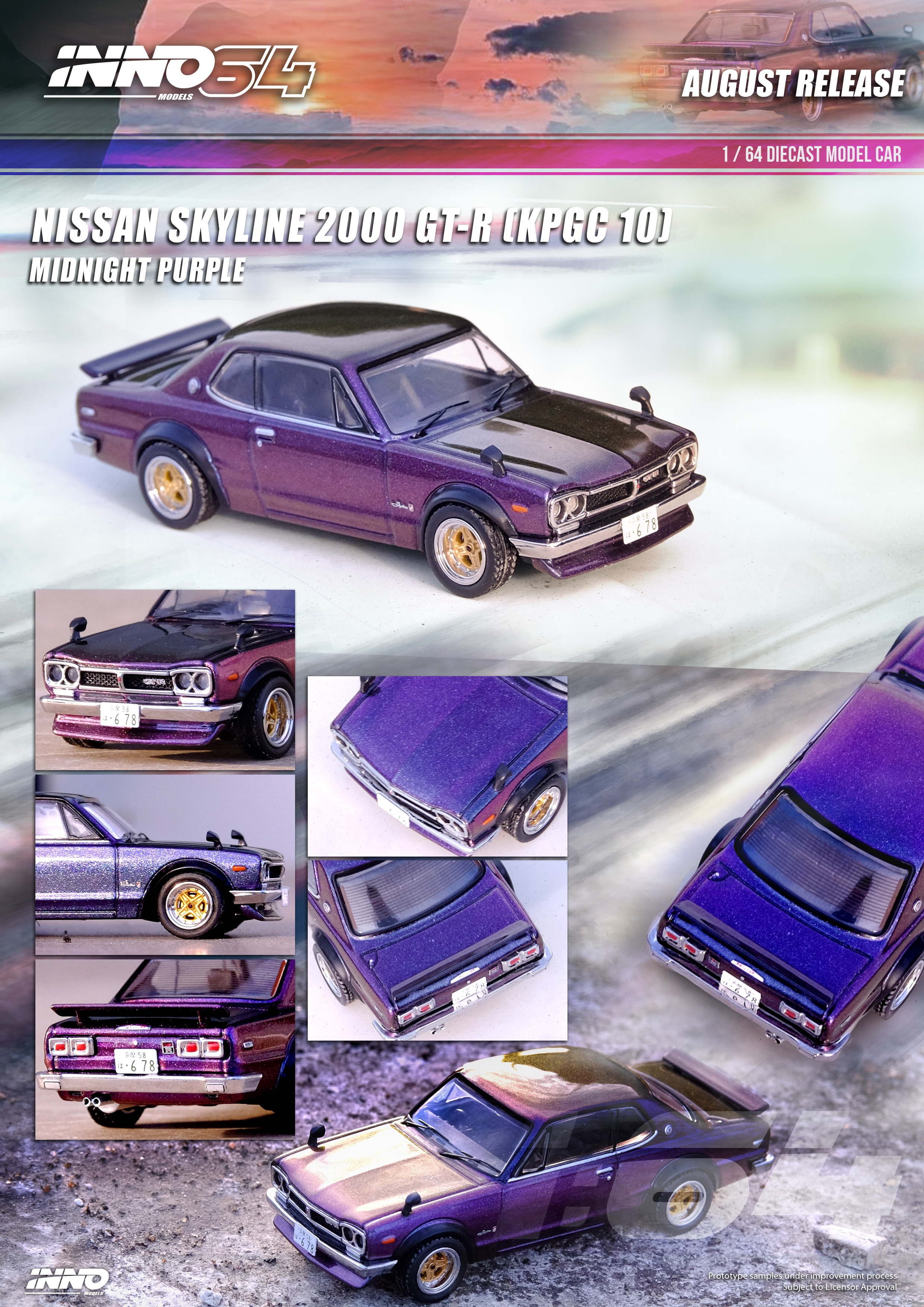 NISSAN SKYLINE 2000 GTR KPGC10 MIDNIGHT PURPLE II