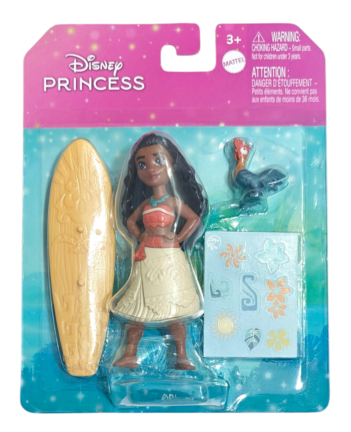 DISNEY PRINCESS MOANA WITH SURFBOARD