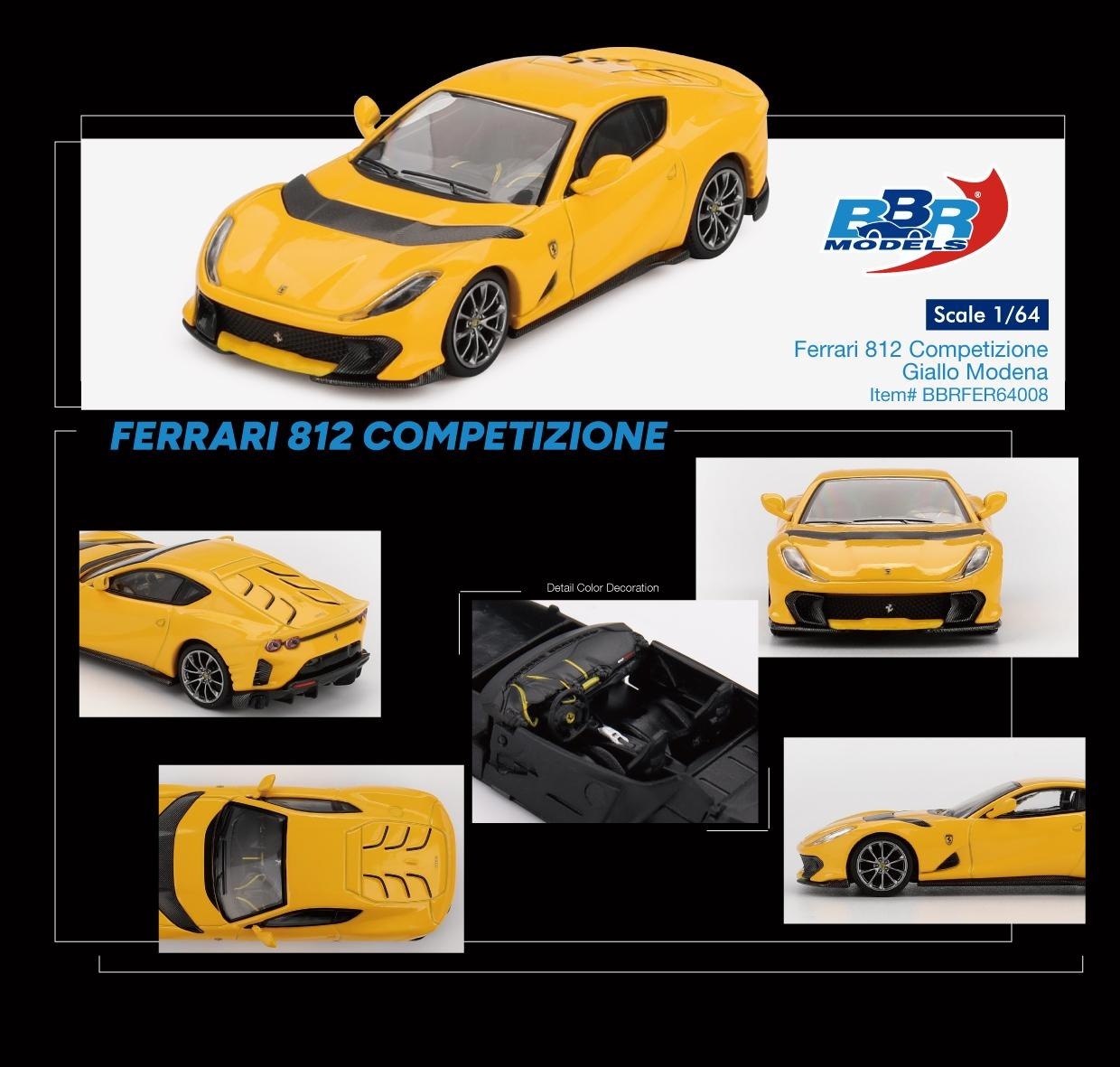 FERRARI 812 COMPETITIZONE GIALLO MODENA    