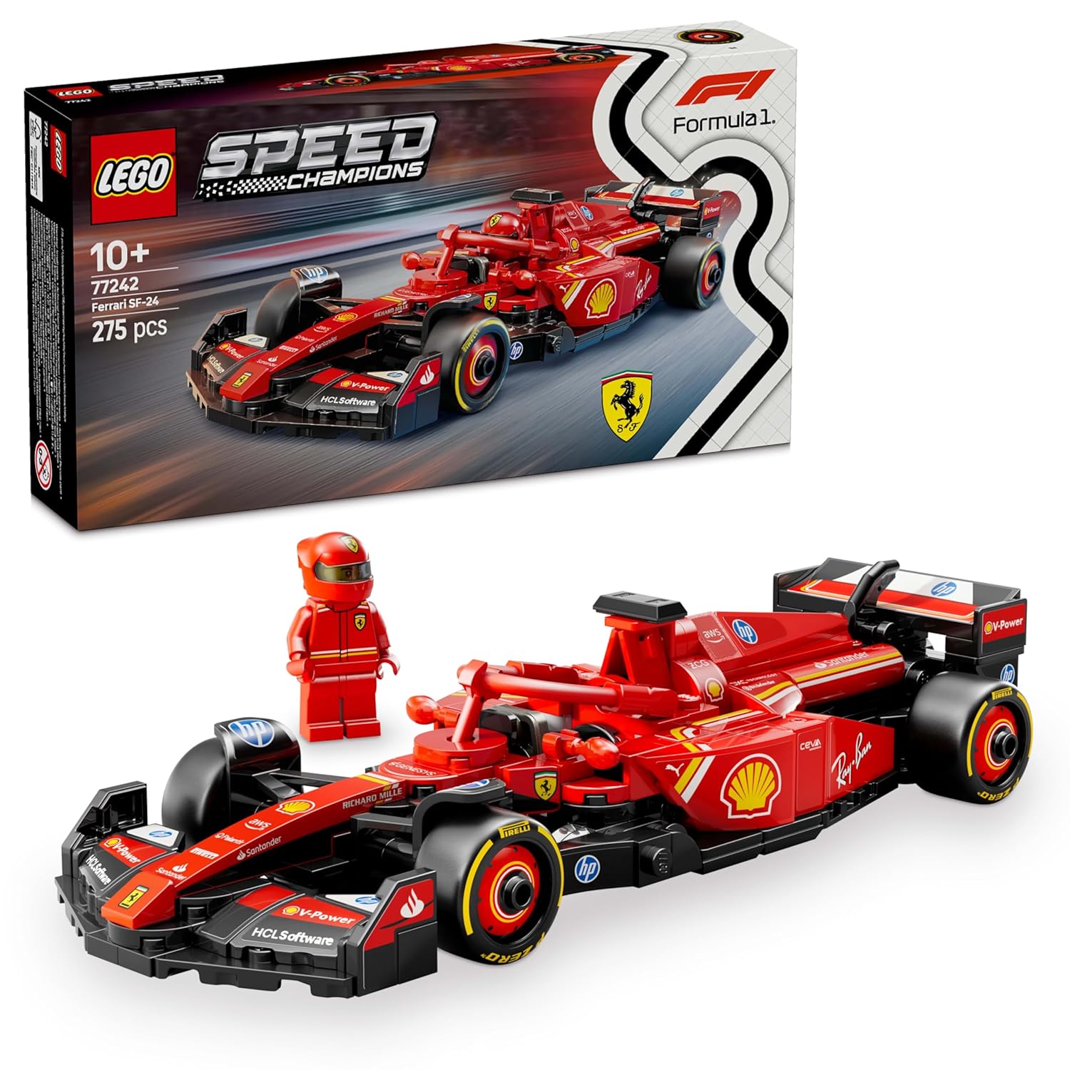 FERRARI SF-24 F1 RACE CAR DRIVER