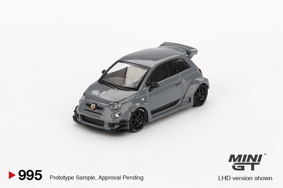 PREORDER MINI GT ABARTH 595 LB-WORKS X ABAS WORKS  GREY