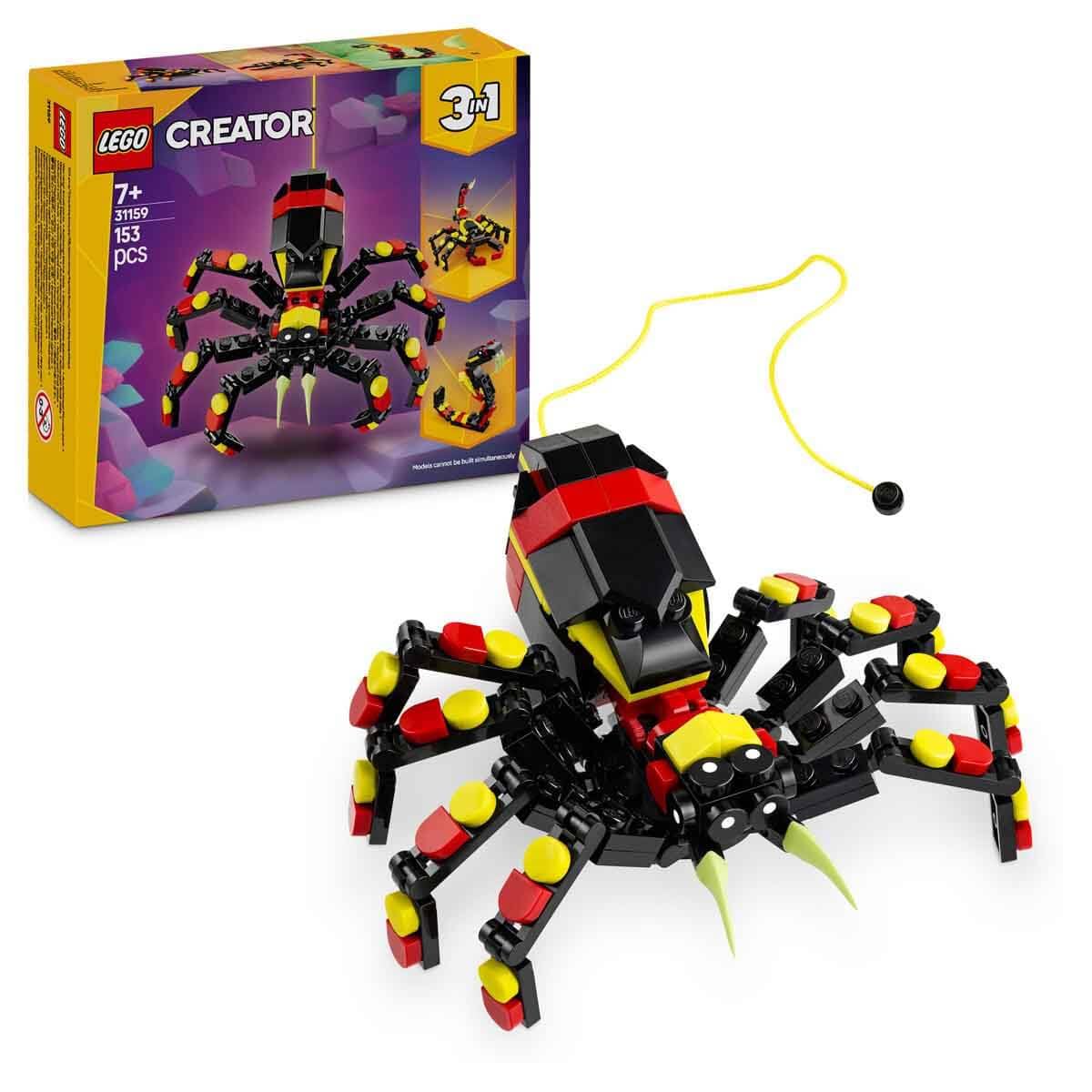 LEGO CREATOR 3IN1 WILD ANIMALS SURPRISING SPIDER TOY 