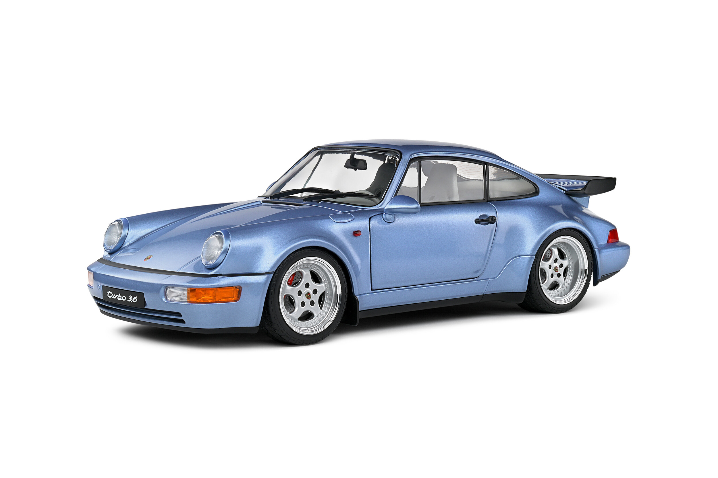 PORSCHE 911 964 TURBO 1990 BLUE 421186335