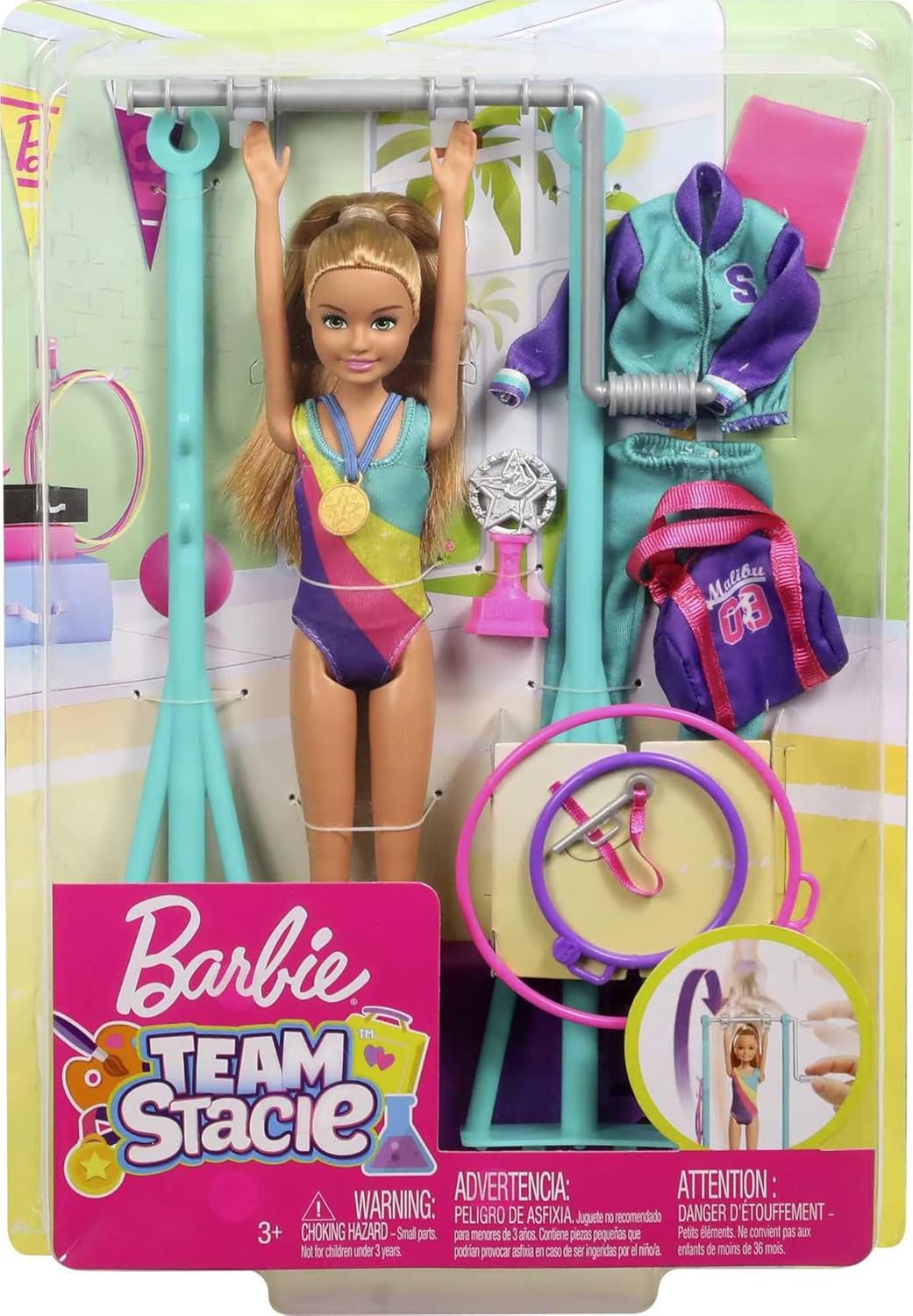 BARBIE TEAM STACIE™ DOLL AND GYMNASTICS PLAYSET 