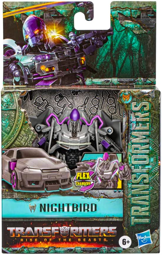 TRANSFORMERS RISE OF THE BEASTS FLEX CHANGER NIGHTBIRD 