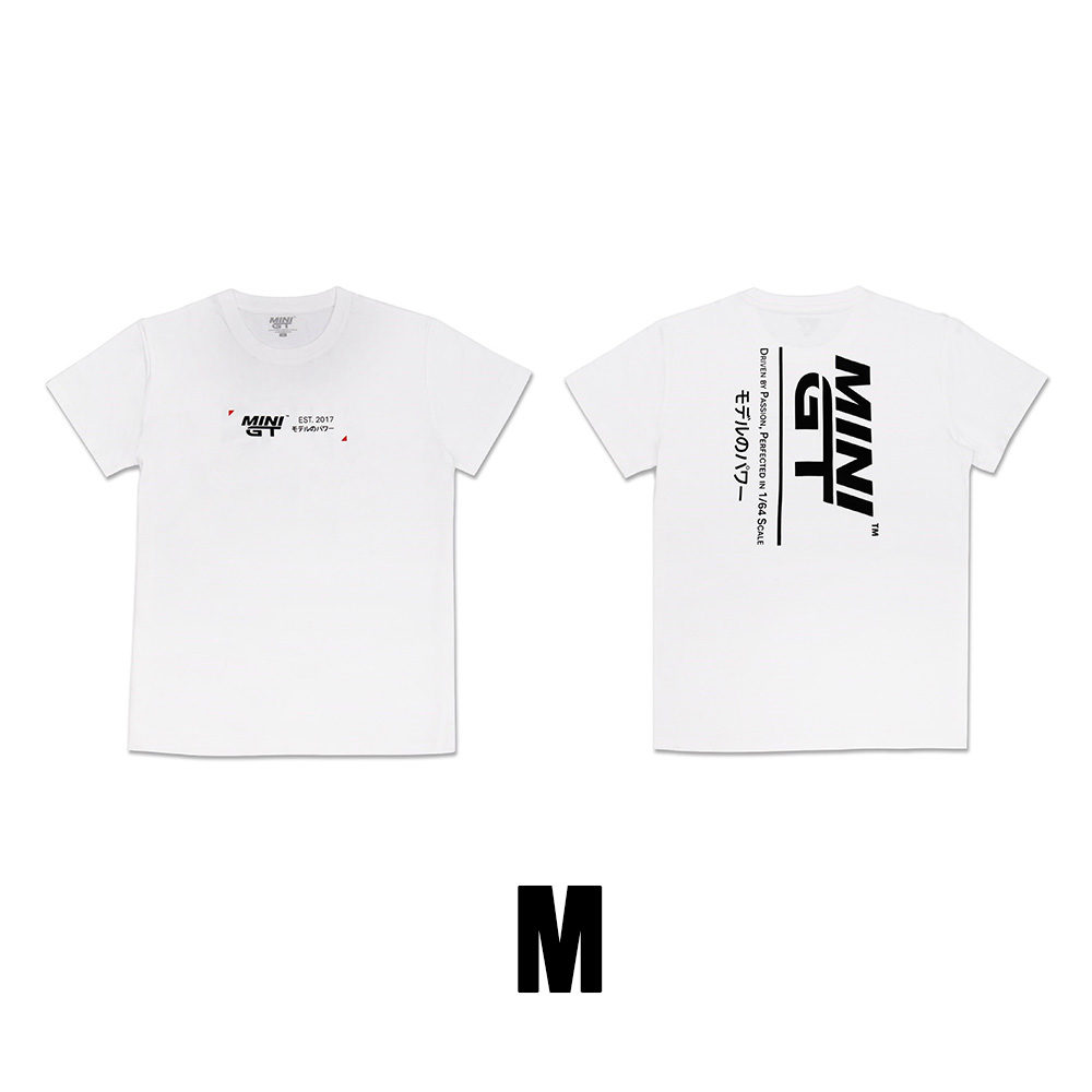 MINI GT T-SHIRT DRIVEN BY PASSION WHITE M SIZE