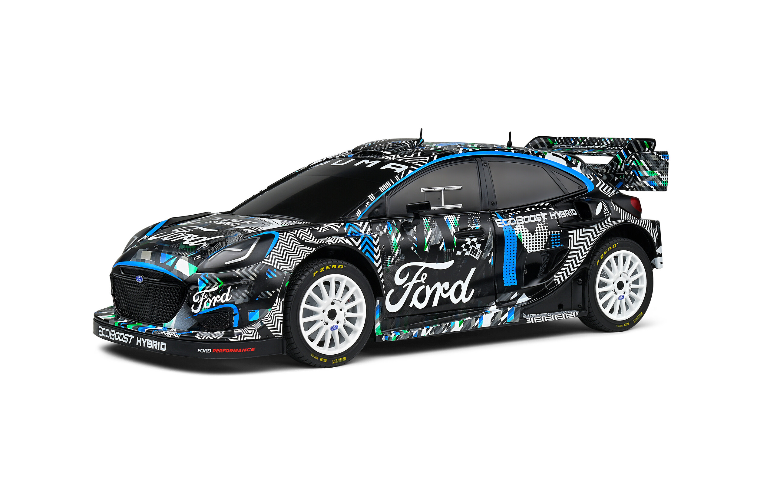 FORD PUMA RALLY1 HYBRID BLACK GOODWOOD FESTIVAL OF SPEED 2021 S1809501
