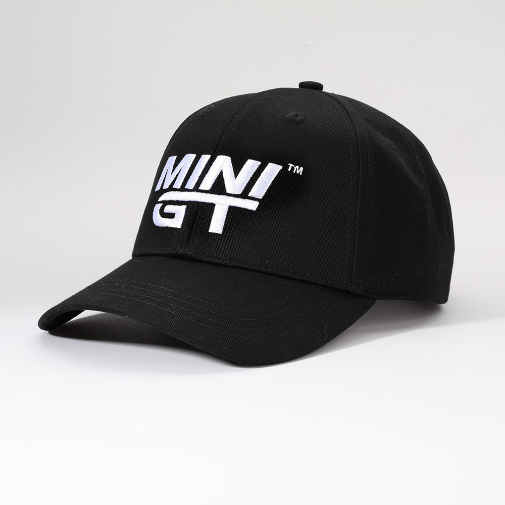 MINI GT CAP BLACK WITH CLASSIC WHITE LOGO