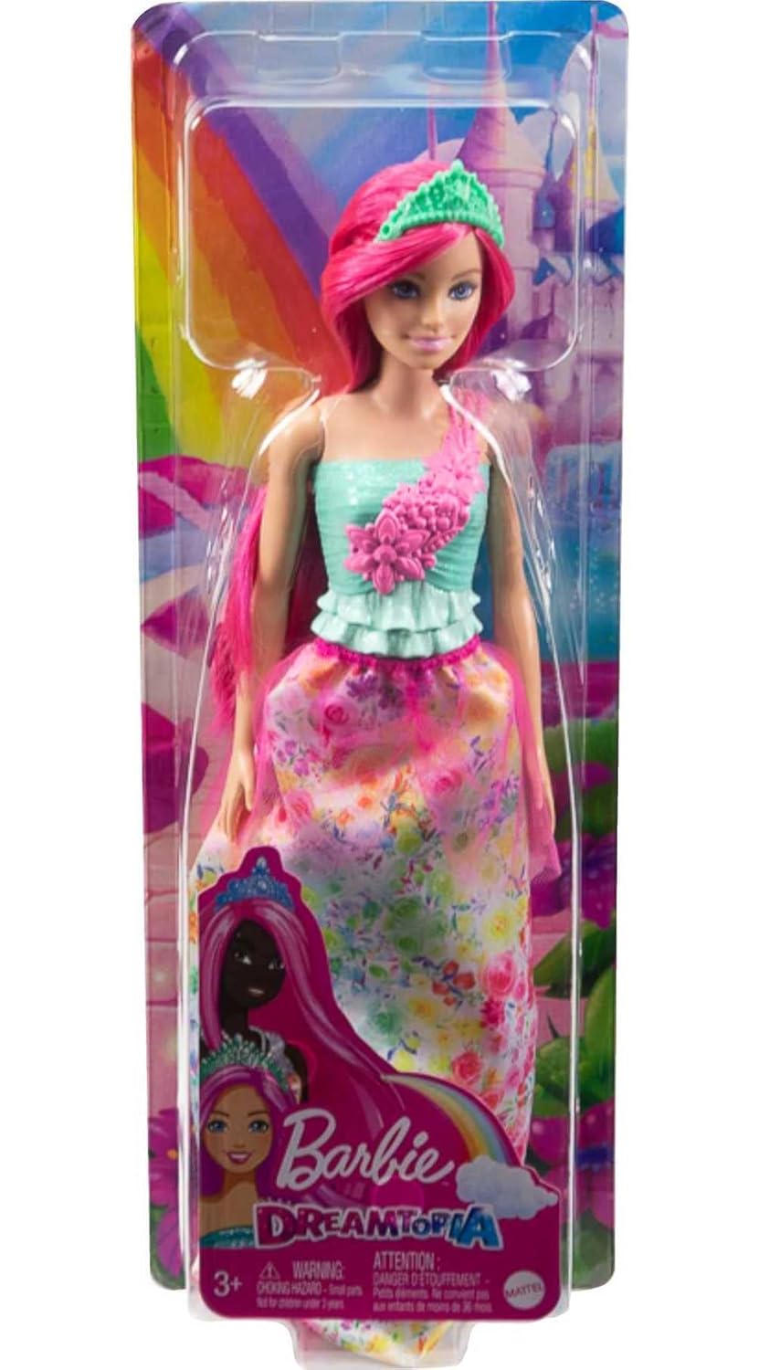 BARBIE™ DREAMTOPIA PRINCESS DOLL DARKPINK HAIR WITH SPARKLY BODICE