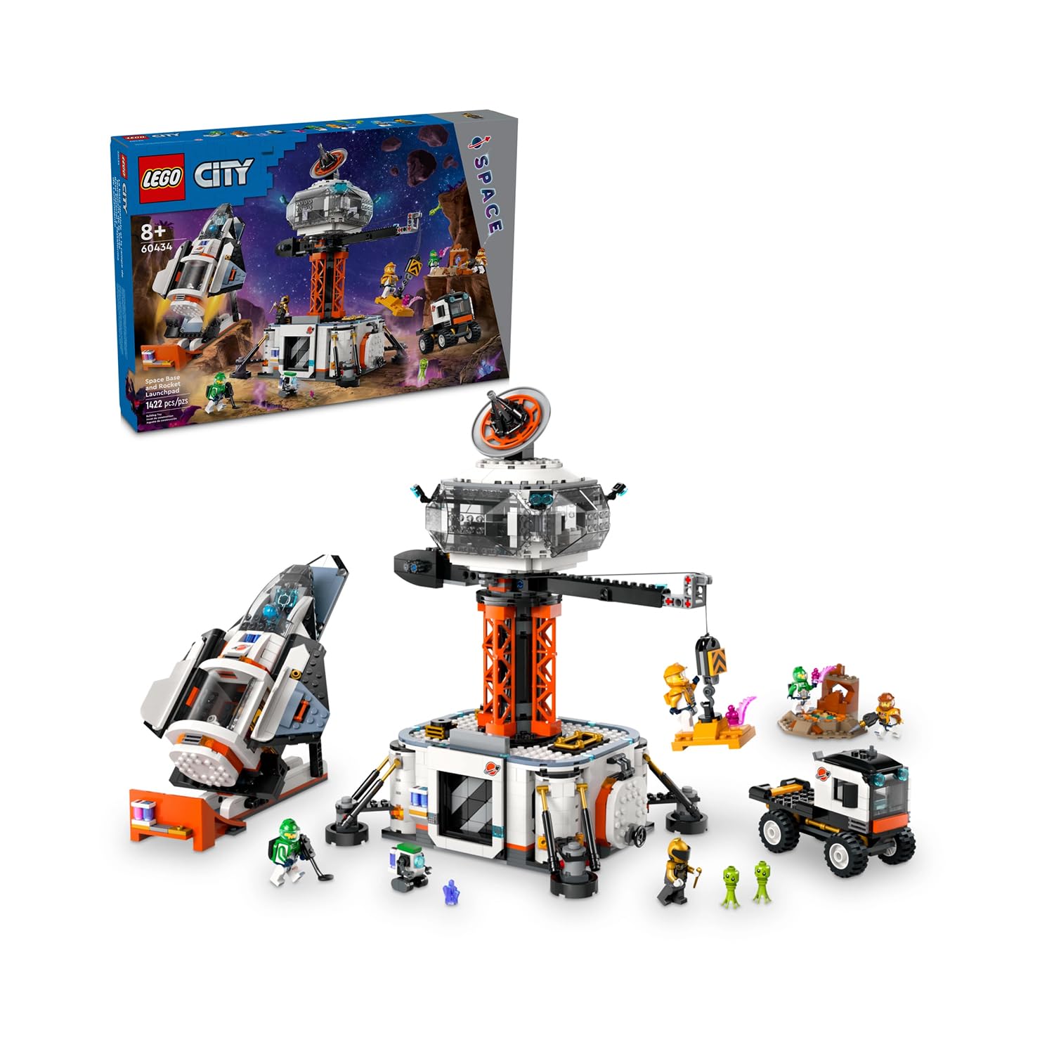 LEGO CITY SPACE BASE AND ROCKET LAUNCHPAD SET 60434 1422 PIECES
