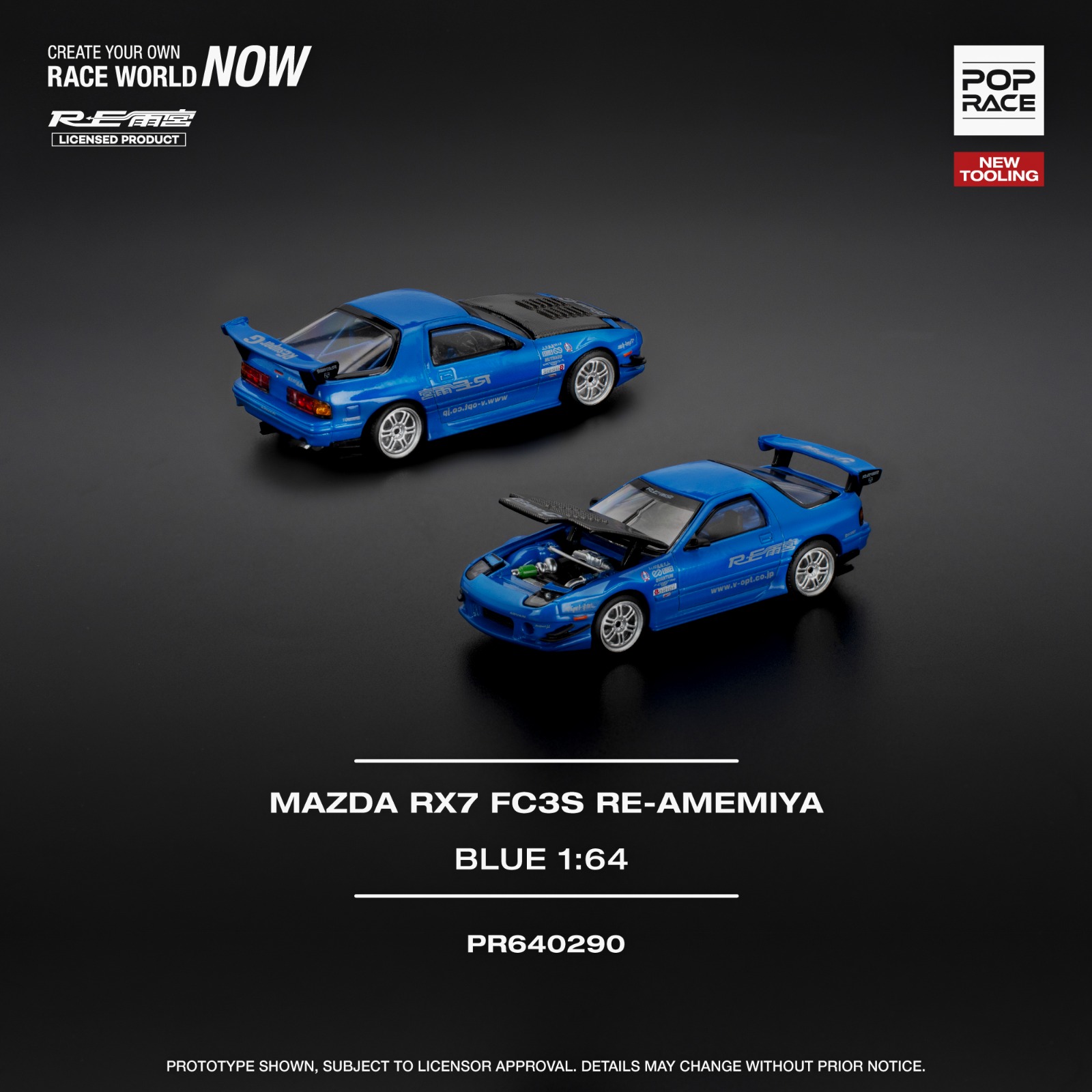 PREORDER MAZDA RX7 FC3S REAMEMIYA  REAMEMIYA BLUE