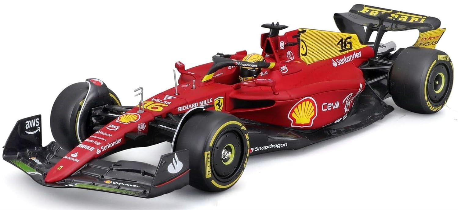 FERRARI FORMULA RACING  F1-75 RED 16 ACRYLIC CASE