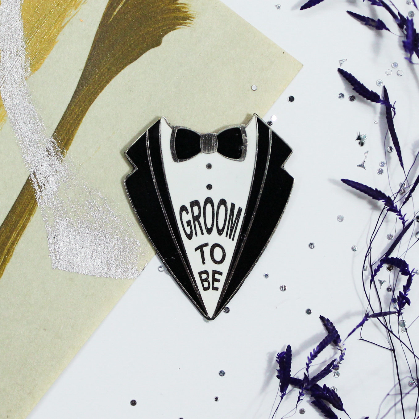 THE GROOM TO BE LAPEL PIN