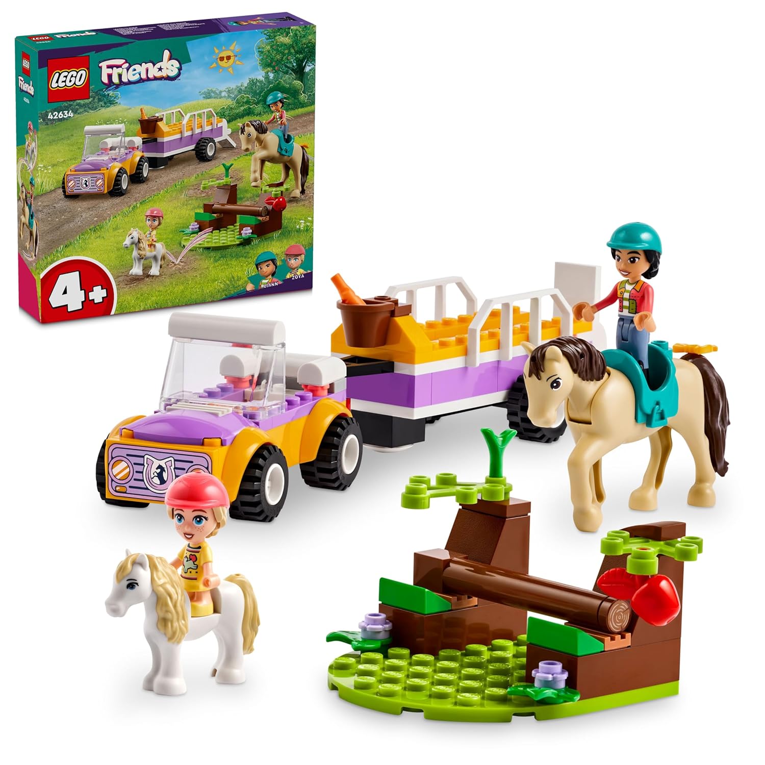 LEGO FRIENDS HORSE AND PONY TRAILER TOY 105 PIECES