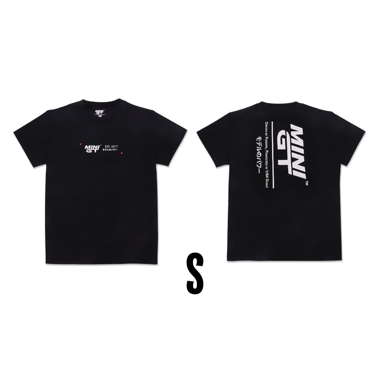 MINI GT T-SHIRT DRIVEN BY PASSION BLACK S SIZE