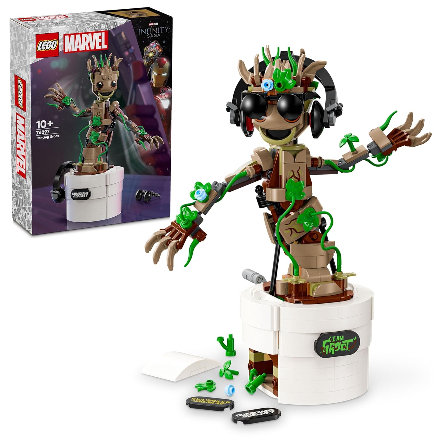 LEGO MARVEL DANCING GROOT BUILDABLE ANIMATED TOY 