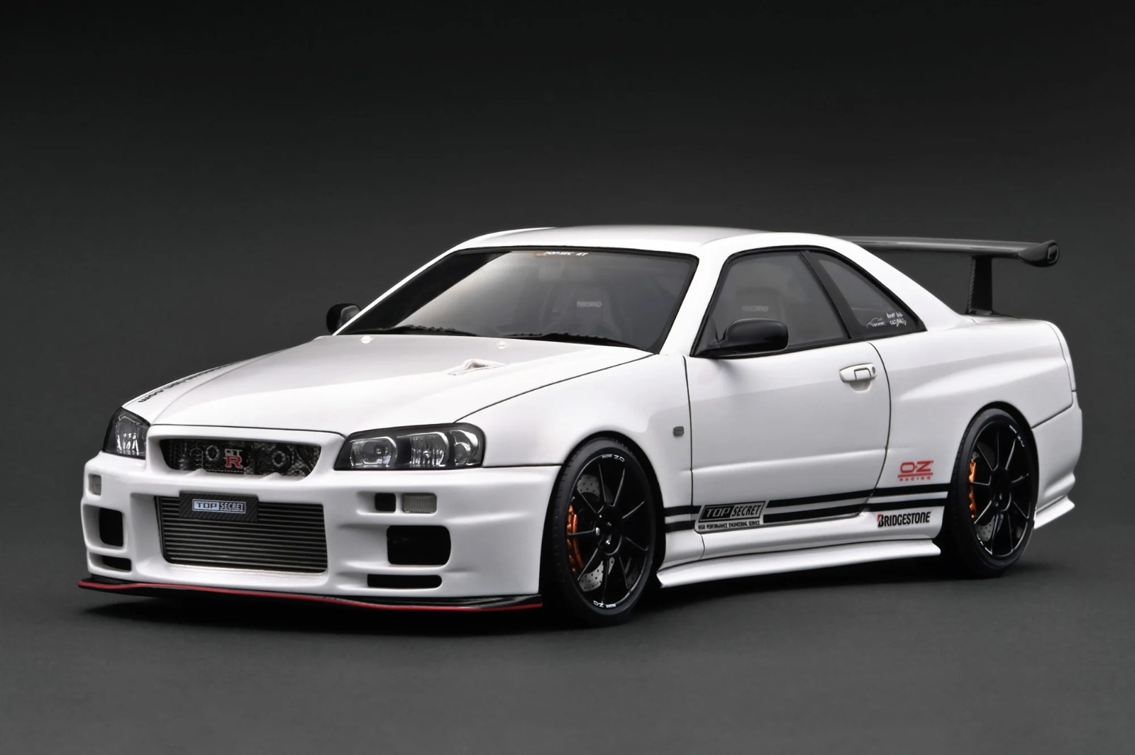 TOP SECRET NISSAN 34GTR BNR34 WHITE