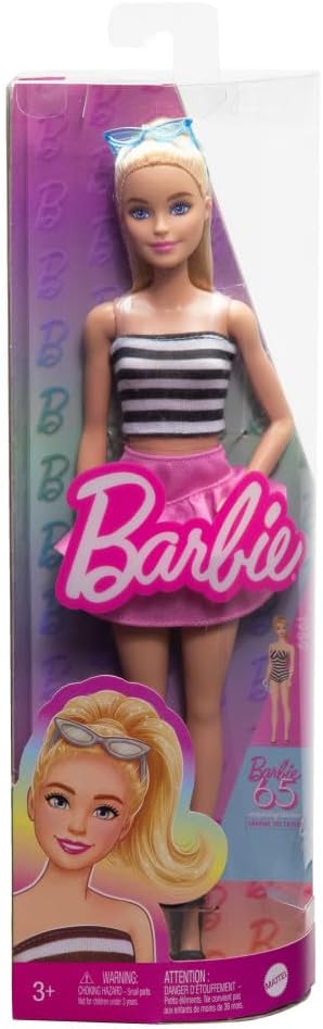 BARBIE FASHIONISTAS DOLL WHITE AND BLACK DRESS
