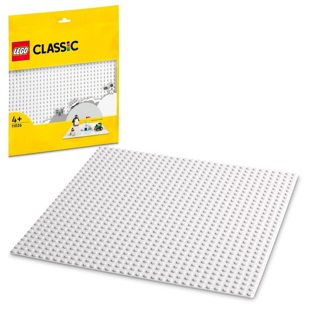 LEGO CLASSIC WHITE BASEPLATE BUILDING KIT FOR KIDS 1 PIECE