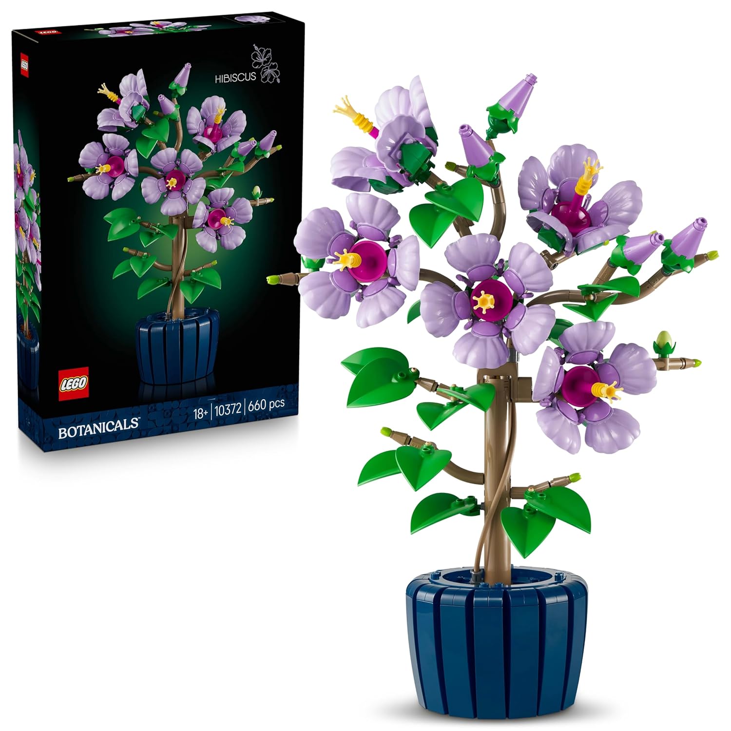 LEGO BOTANICALS HIBISCUS FLOWER BUILDING 
