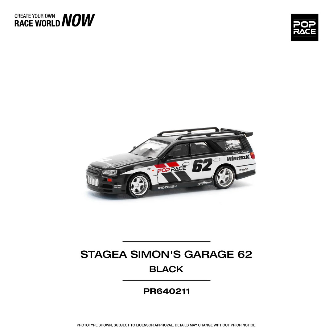 NISSAN STAGEA SIM0NS GARAGE 62 BLACK    