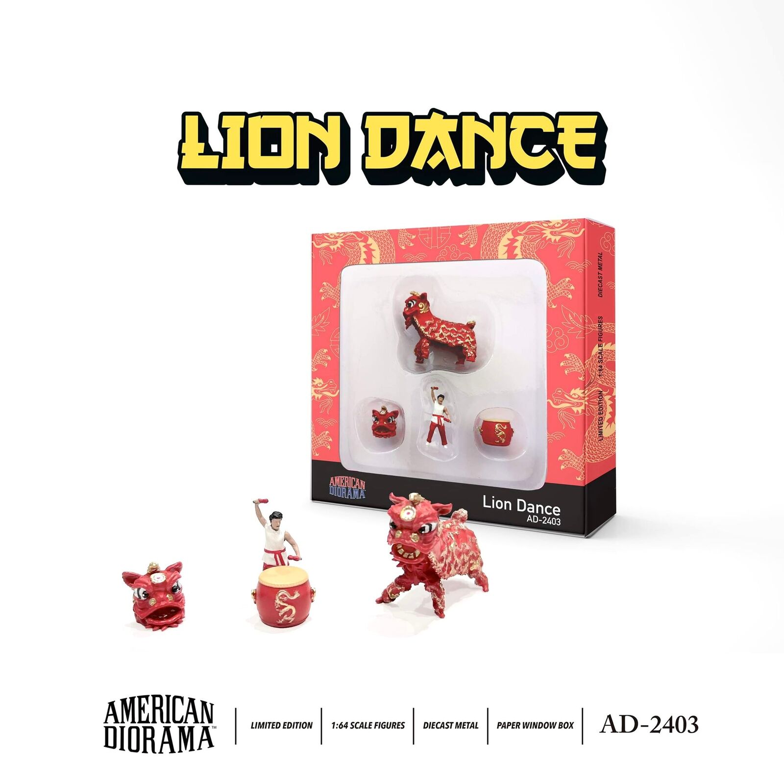 LION DANCE FIGURE SET