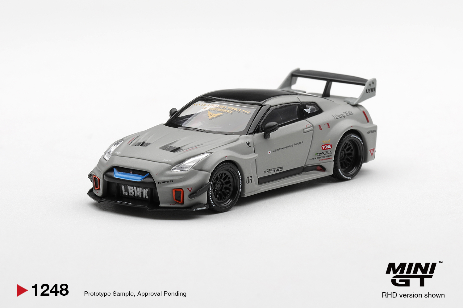 PREORDER NISSAN LBSILHOUETTE WORKS GT 35GTRR VER1 MATT GREY 