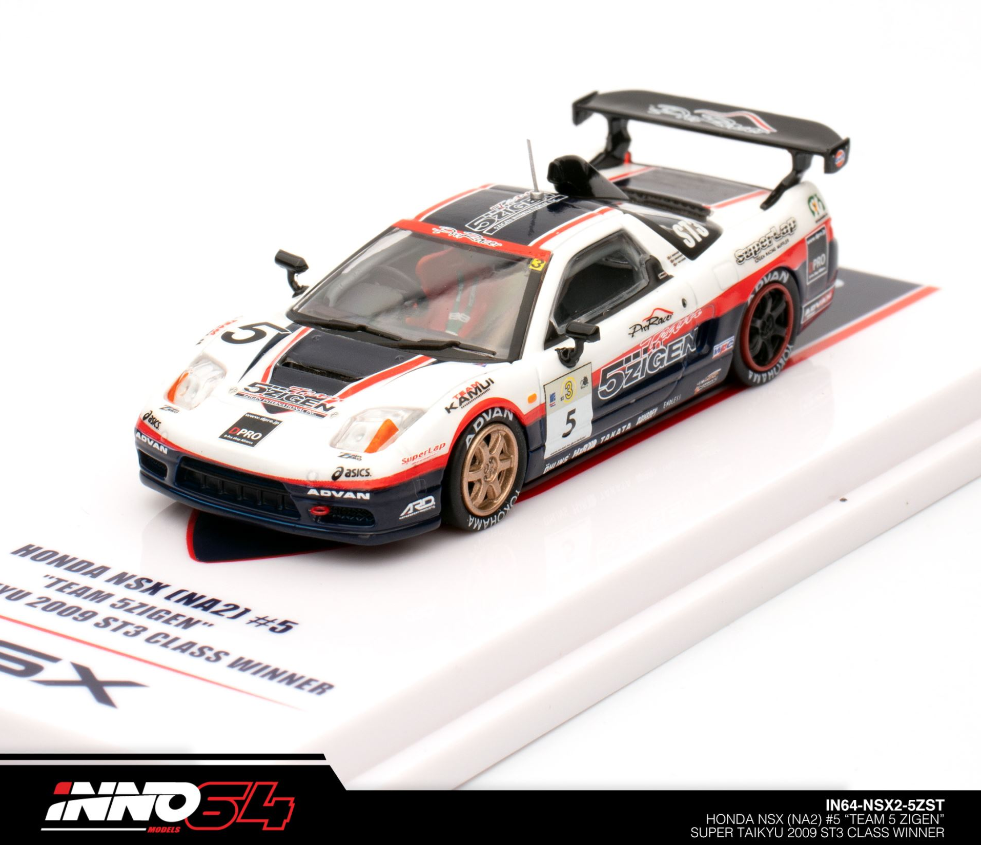 HONDA NSX NA2 5 TEAM 5ZIGEN SUPER TAIKYU 2009 ST3 CLASS WINNER