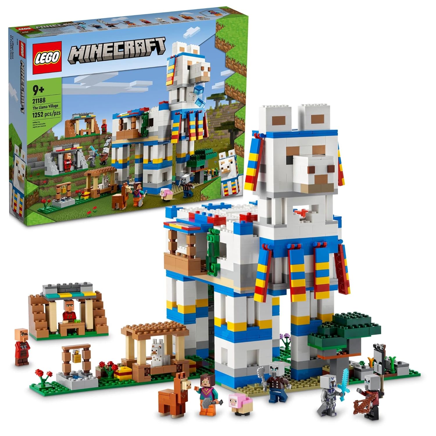 LEGO MINECRAFT THE LLAMA VILLAGE BUILDING KIT 