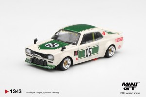 PREORDER NISSAN SKYLINE LBWORKS HAKOSUKA WHITE  GREEN BLISTER PACK