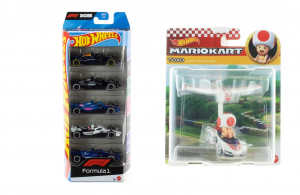 HOT WHEELS FORMULA 1 GIFT PACK WITH MARIO KART TOAD