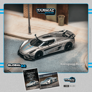KOENIGSEGG REGERA SILVER METALLIC BLUE ACCENTS 
