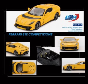 FERRARI 812 COMPETITIZONE GIALLO MODENA    
