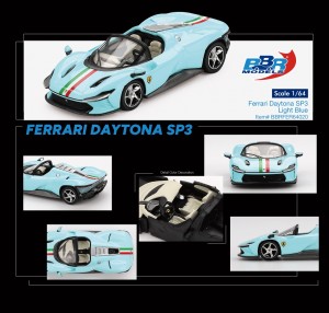 FERRARI DAYTONA SP3 LIGHT BLUE