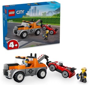 LEGO CITY TOW TRUCK AND SPORTS CAR REPAIR TOY PLAYSET 60435 