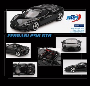 FERRARI 296 GTB NERO DAYTONA
