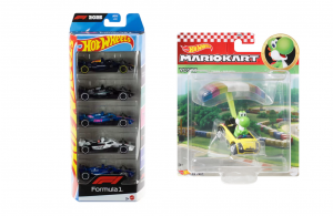 HOT WHEELS FORMULA 1 GIFT PACK WITH MARIO KART YOSHI
