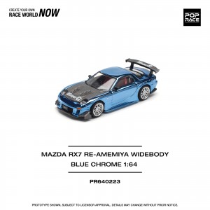 MAZDA RX7 RE-AMEMIYA WIDEBODY BLUE CHROME    
