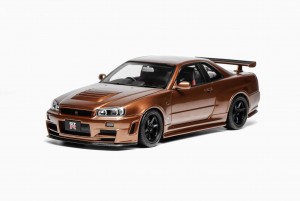 NISSAN SKYLINE GTR R34 CUSTOMIZED VERSION  METALLIC BRONZE